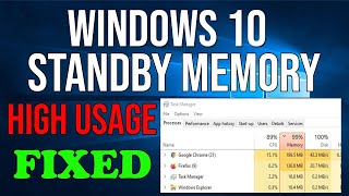 Windows 10 Standby Memory and Gaming Memory 100 FIX [upl. by Bryn]