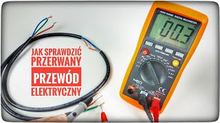 Jak sprawdzić przerwany przewód elektryczny miernikiem  ForumWiedzy [upl. by Yenttirb]