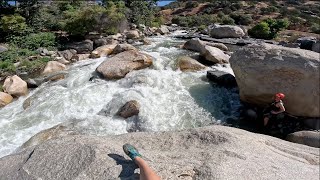 Kaweah River Kayaking  Park Boundary Run 750 CFS [upl. by Dowling491]