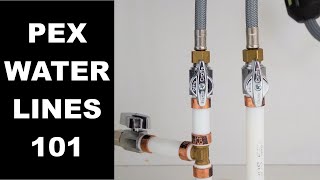 Installing PEX Water Lines Replacing Polybutylene Piping [upl. by Asena]