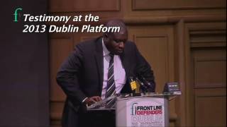 Faustin Ndikumana Testimony  2013 Dublin Platform [upl. by Annaili]