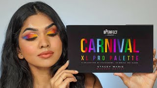 Trying out Bperfect Carnival XL Pro eyeshadow pallete x Stacey Marie  First impressions [upl. by Careaga]