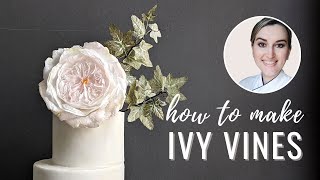 How to make Wafer Paper Ivy for Cake Decorating [upl. by Witte]