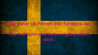 Sweden National anthem English lyrics [upl. by Attenad]