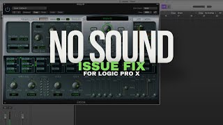 Logic Pro X No Sound Issue Simple Solution [upl. by Nur870]