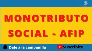 🚀PUNTO de VENta AFIP MONOTRibuTO soCIAL y REGISTRO UNICO TRIBUTARIO AFIP PARte III👍noticiasanses [upl. by Topping]