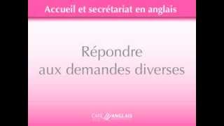 Répondre aux questions en anglais à laccueil [upl. by Ylluz669]