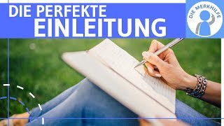 Interessante Einleitung  Einstieg verfassen  so gehts amp Satzbausteine  Texte schreiben amp Aufsatz [upl. by Gavrielle]