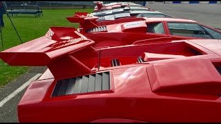 8 Lamborghini Countach on road and track [upl. by Derk]