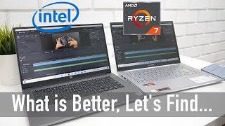 Intel Core i7 Laptop vs AMD Ryzen 7 Laptops Real World Test [upl. by Aylatan360]