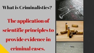 Criminalistics vs Forensic Science [upl. by Zelda]