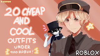 20 Cheap and Cool Roblox Outfits Under 400 robux [upl. by Enilraep73]