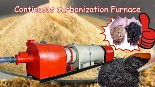 Awesome How to make paddy strawrice husk charcoal with continuous carbonization furnace [upl. by Oballa541]