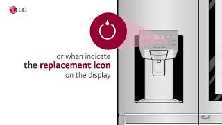 LG Side by Side Refrigerator How to Replace the External Water filter Plumbed Models [upl. by Adikram]