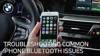 iPhone Bluetooth Troubleshooting  BMW HowTo [upl. by Dareg]