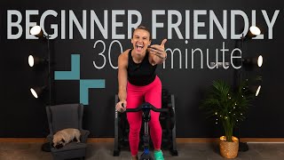 Friendliest Beginner Rhythm Indoor Cycling Class  30 minute [upl. by Asiram534]