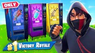 VENDING MACHINE ONLY Challenge in Fortnite [upl. by Starlene479]