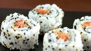 How to Make Inside Out Sushi Rolls [upl. by Ennaimaj]