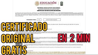 Como Descargar Certificado original Legalizado Secundaria Bachillerato Prescolar Primaria Gratis [upl. by Kielty297]