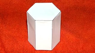 Como hacer un prisma hexagonal  Hexagonal prism [upl. by Nagel621]