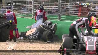 F1 Australian Grand Prix 2016 Fernando Alonso Gutierrez Horrible Crash [upl. by Annij]