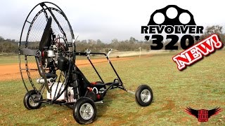 BlackHawk REVOLVER 320 Paramotor Review amp Demo NEW 2015 44hp Powered Paraglider [upl. by Rather]