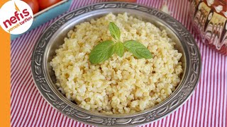 SADE BULGUR PİLAVI TARİFİ  NASIL YAPILIR [upl. by Ronacin]