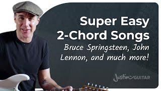 Super EASY 2 Chord Songs  Guitar for Beginners [upl. by Armat]