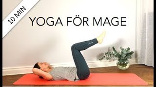 10 min yoga för mage  Annas yoga studio [upl. by Sidnee]