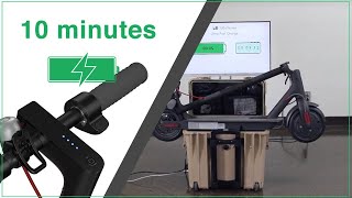 Charging a Xiaomi M365 Scooter in under 10 minutes vs 5 hours [upl. by Dalis793]