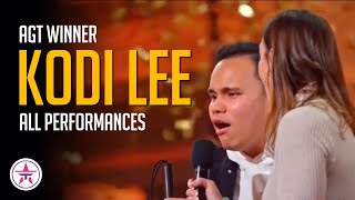 AGT Winner Kodi Lee ALL Performances on Americas Got Talent EVER [upl. by Gilmore332]