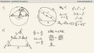 Planimetria  powtórka do matury podstawowej [upl. by Tearle128]