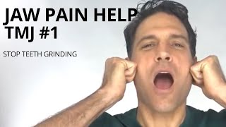 TMJ Exercises 1  Jaw Pain Help  Teeth Grinding [upl. by Drofnats870]