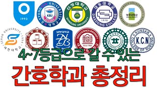 4 5 6 7등급으로 갈 수 있는 간호학과 총정리 [upl. by Tneicniv93]