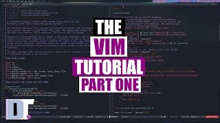 The Vim Tutorial  Part One  Basic Commands [upl. by Kenn]