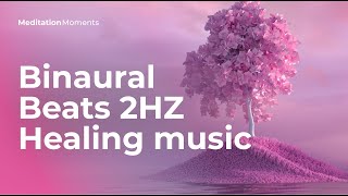 Binaural Beats 2HZ  Healing music  Meditation Moments [upl. by Munster]