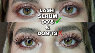 THE TRUTH ABOUT LASH SERUM AND GROWING LONG LASHES [upl. by Addy960]