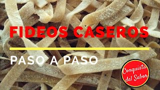 Cómo hacer FIDEOS CASEROS  Receta FÁCIL [upl. by Ajroj]