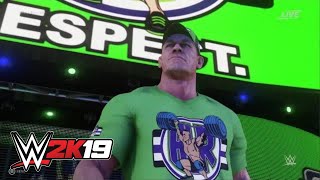 WWE 2K19 John Cena entrance video [upl. by Aikan]