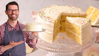 The Most AMAZING Vanilla Cake Recipe [upl. by Acessej]