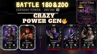 FATAL Edenian Tower Battle 180amp200 Fight  Diamond amp Epic Reward  Round 1  MK Mobile Update 61 [upl. by Eentrok368]