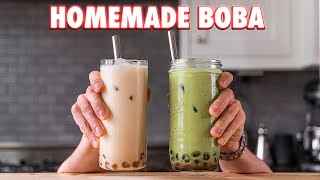 Perfect Boba Tea Completely from Scratch 2 Ways [upl. by Suter]