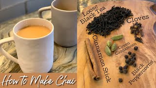 How To Make Chai Tea  Indian Tea [upl. by Kayne]