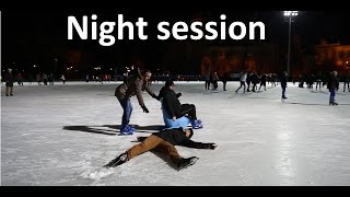 Old Man Ice Skating Prank PART 3  Night session  Acroice [upl. by Airamzul]