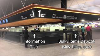 Finding the Checkin Areas at Zurich Airport from the Train Station [upl. by Pebrook]