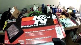 ZX6R Air filter replacement [upl. by Inimak671]