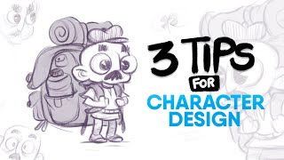 3 PRACTICAL Tips for Character Designing [upl. by Gualterio]