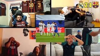 Crazy Barcelona and Real Madrid Fan Reactions to El Clásico  Barcelona 12 Loss vs Real Madrid [upl. by Rise43]