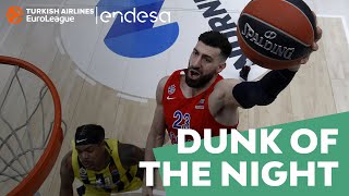 Endesa Dunk of the Night Tornike Shengelia CSKA Moscow [upl. by Santiago]