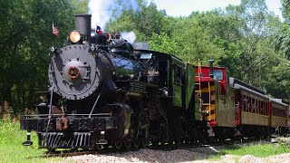 Mikado Steam Locomotive 30 on the Texas State Railroad [upl. by Barling]